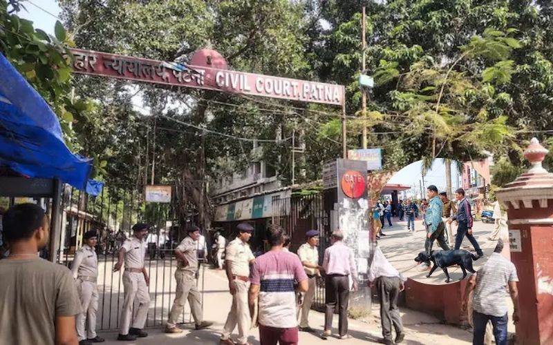 پٹنہ سول کورٹ کو پھر ملی بم کی دھمکی، سخت سکیورٹی تعینات 